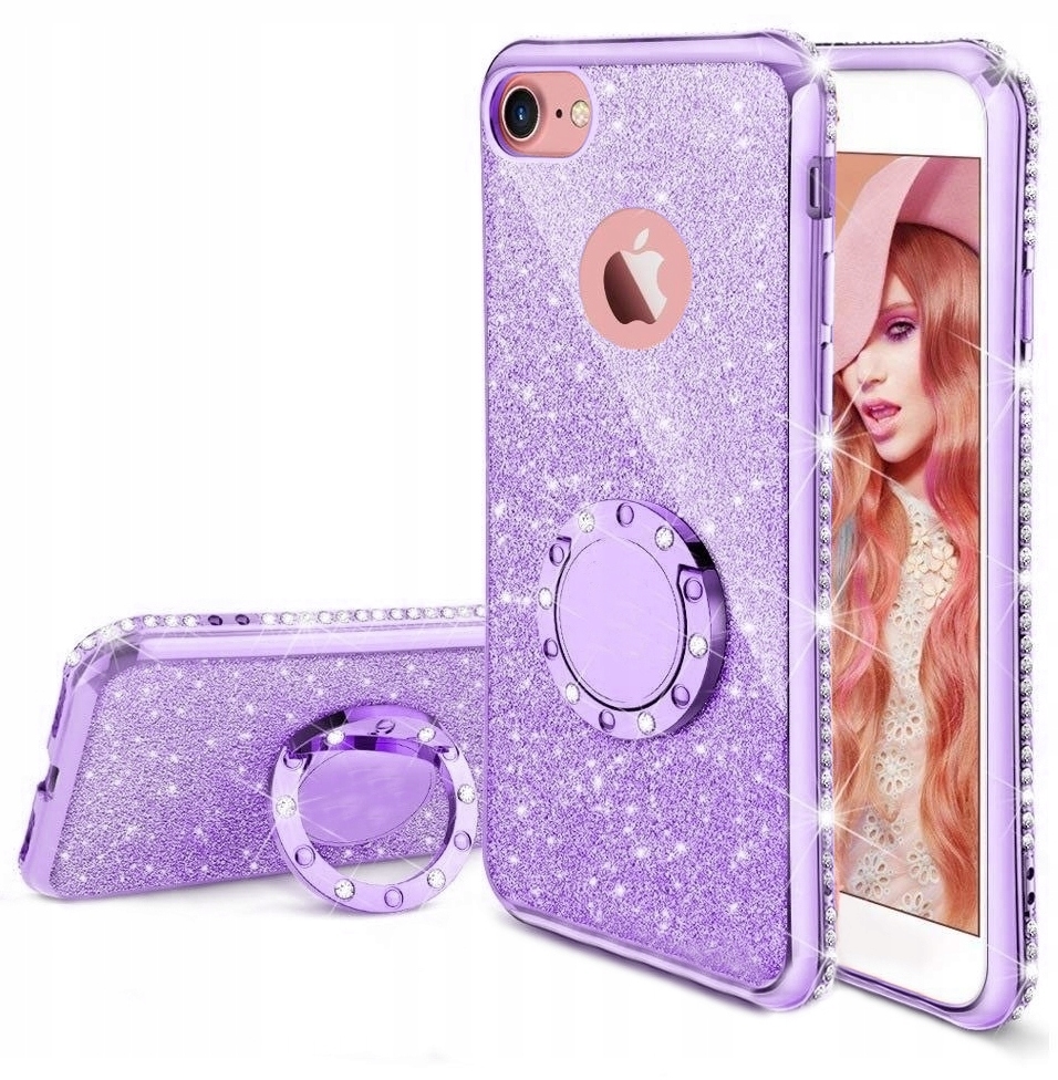 

Etui Brokat Do Iphone 7 Ring Case+szkło