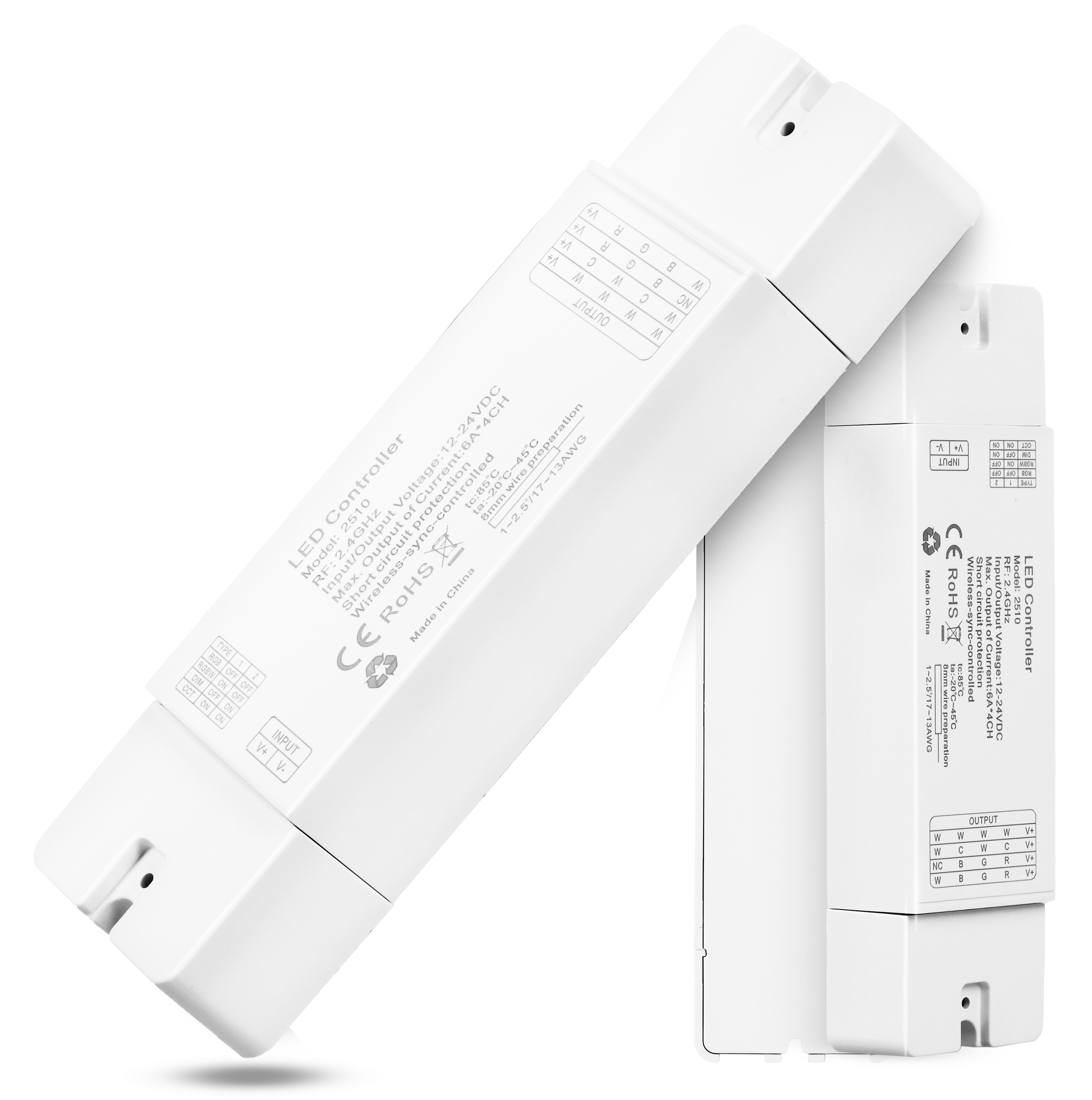 Sterownik Led Odbiornik Kontroler 4 strefy do Taśm Rgb Mono Rgbw Ściemniacz