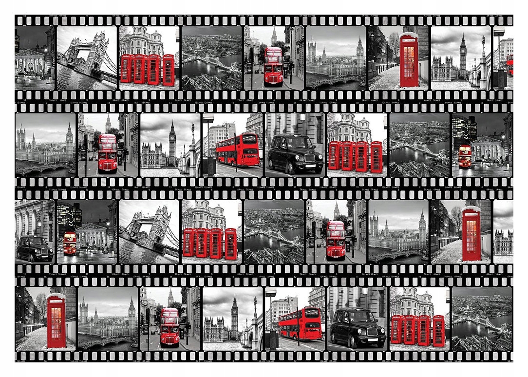 Fototapeta Londýn červený akcent Big Ben vinylová 254x184 lepidlo