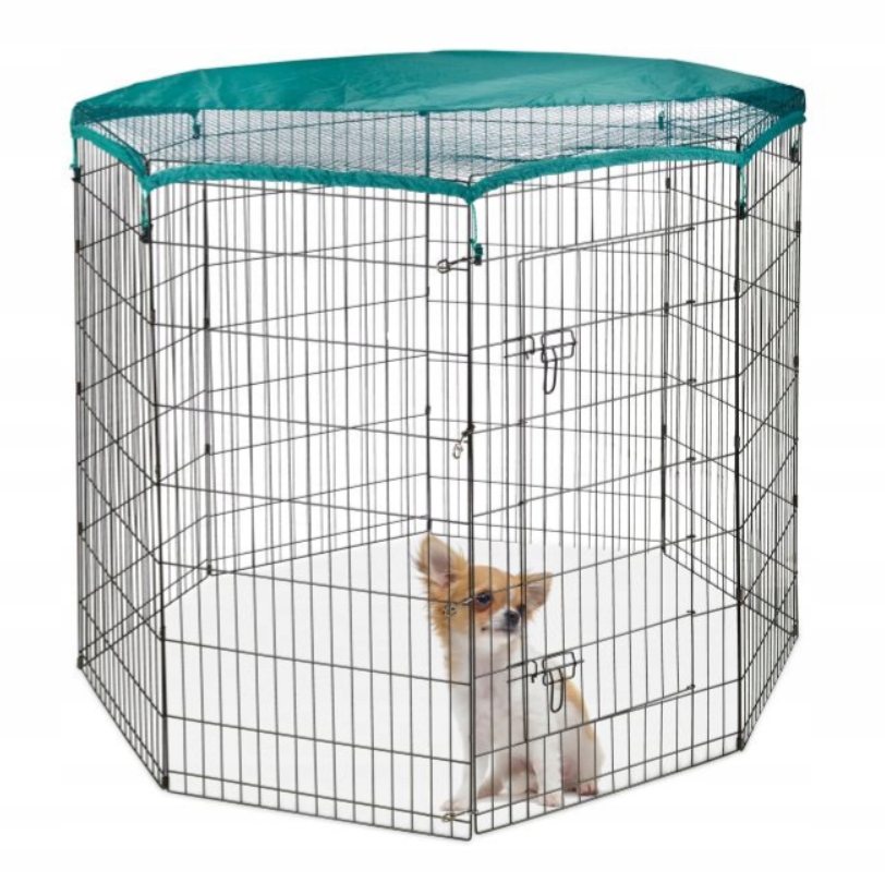 Levně Kotec pro hlodavce králíků se skládací síťkou 122 x 161 cm