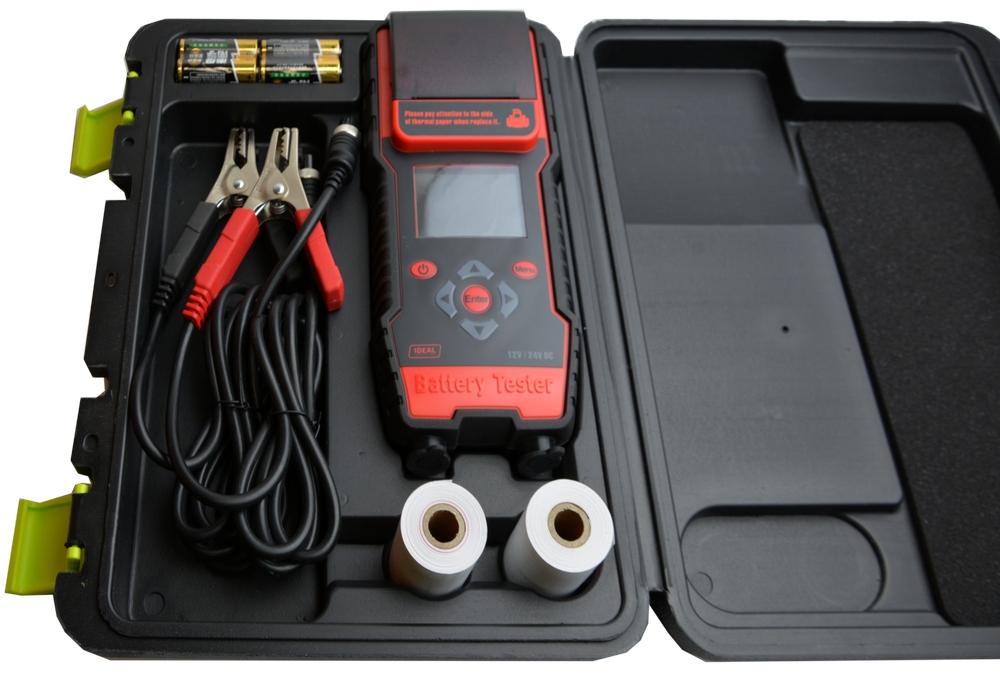 Tester z drukarka BDT7000 WET EFB GEL AGM walizka Rated voltage 12 V