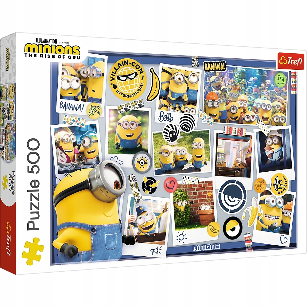 

Puzzle 500: Minionki Zwariowana kolekcja zdjęć