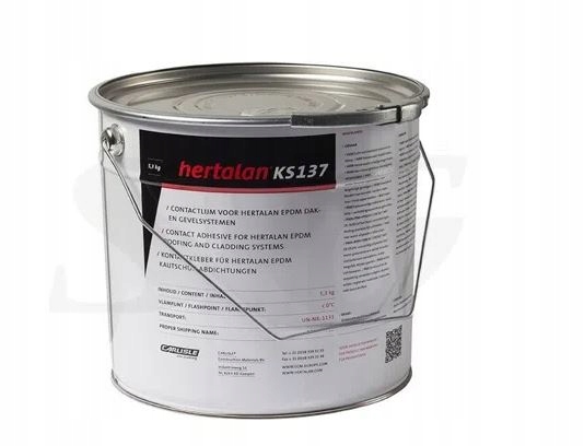Hertalan Ks 137 opak. 5,3 Kg Klej montażowy kontaktowy do membran Epdm