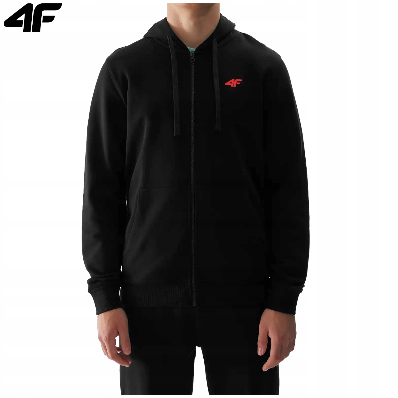 BLUZA MĘSKA 4F ROZPINANA Z KAPTUREM DRESOWA SPORTOWA BAWEŁNA LIMITOWANA XXL Rozmiar XXL