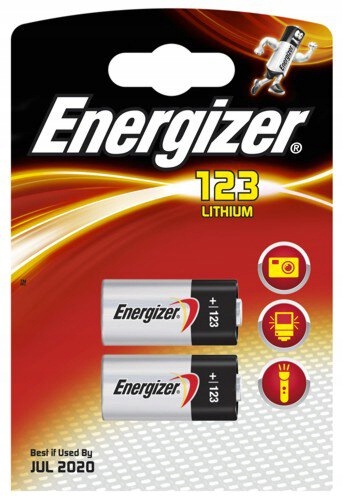 

*Baterie litowe Energizer CR123 DL123A 2 sztuki 3V