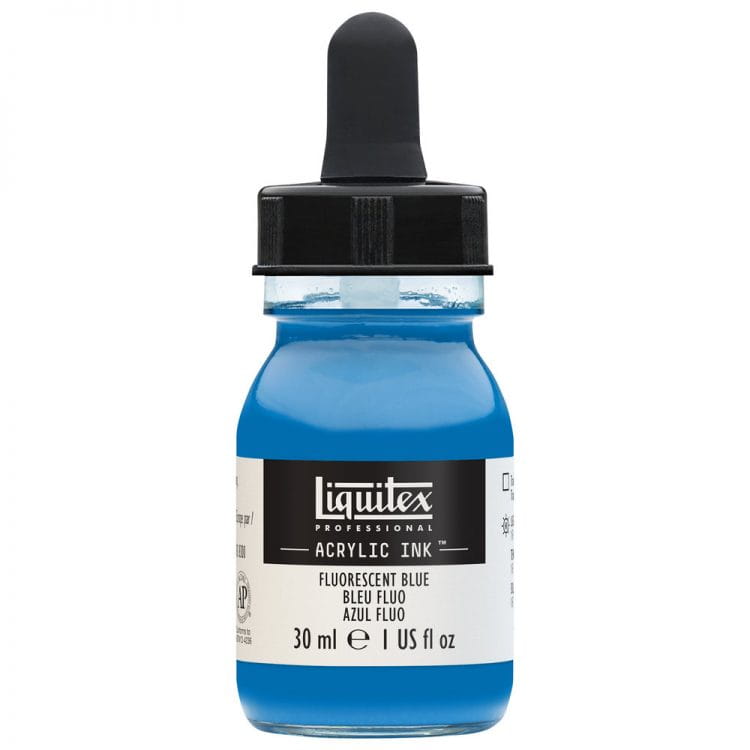 Liquitex Tusz Akrylowy 30ml Fluorescent Blue NIEBIESKI (R50