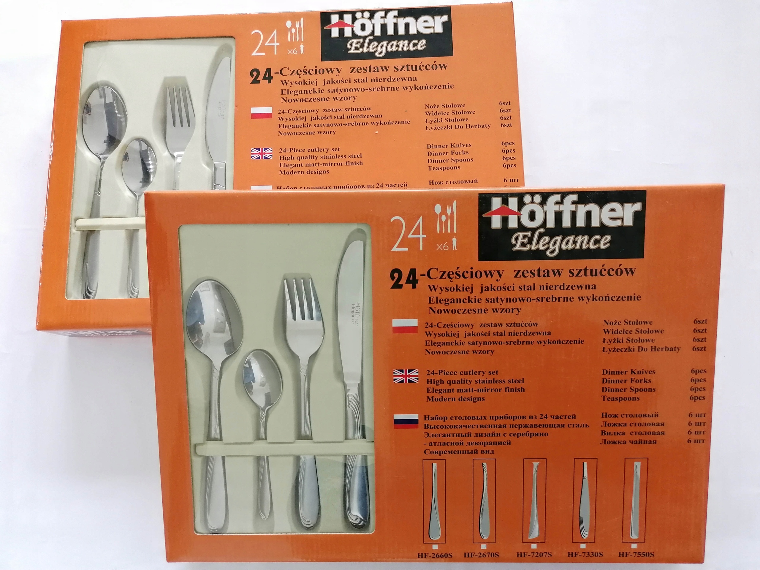 

Hoffner Sztućce 48EL Zestaw Na 12 Osób Satyna