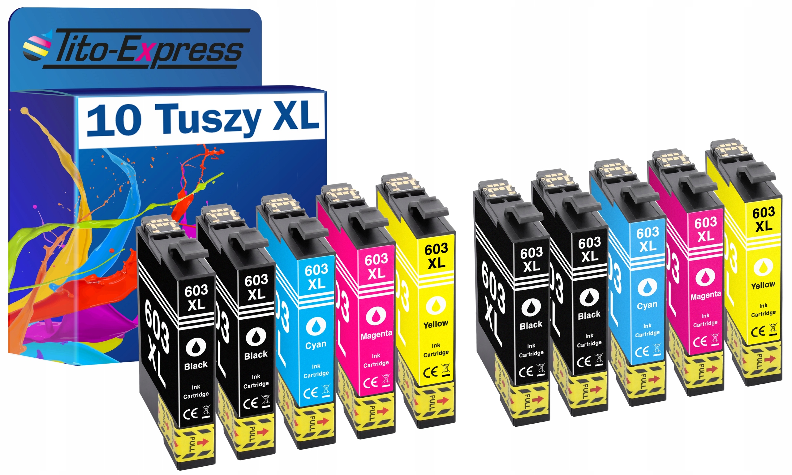 10x Tusz do EPSON 603 XL XP-3100 WF-2810 XP-2100