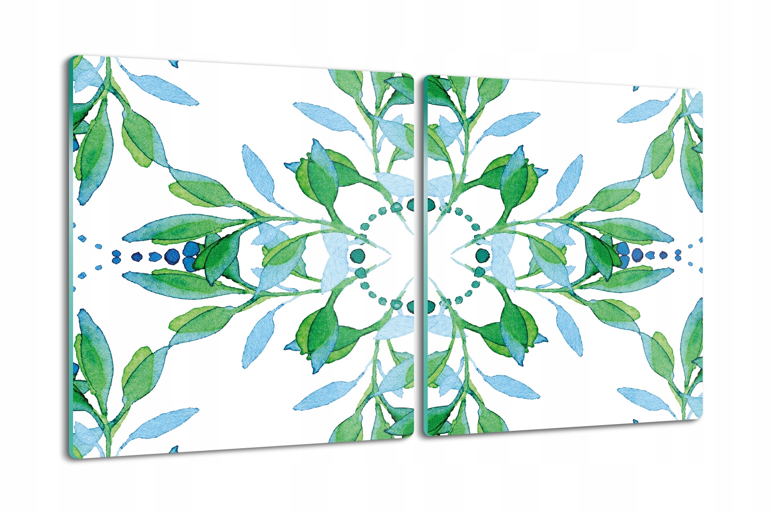 Deska na krájení Tvrzené Sklo do kuchyně 2x40x52 Květiny ornament
