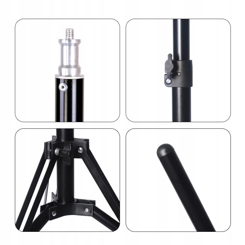 LEKKI STATYW OŚWIETLENIOWY MITOYA F200 185cm DO LAMP LED RING Maksymalny udźwig 2 kg