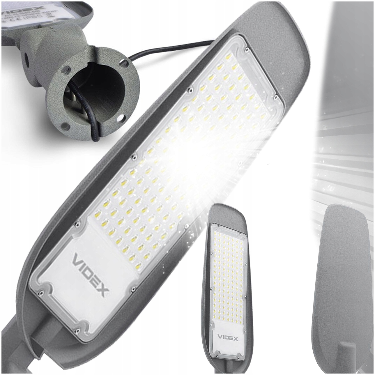 Led Pouličná Lampa 100W 5000K Úsporná, Vodotesná, Regulovateľná Otáčaním IP65