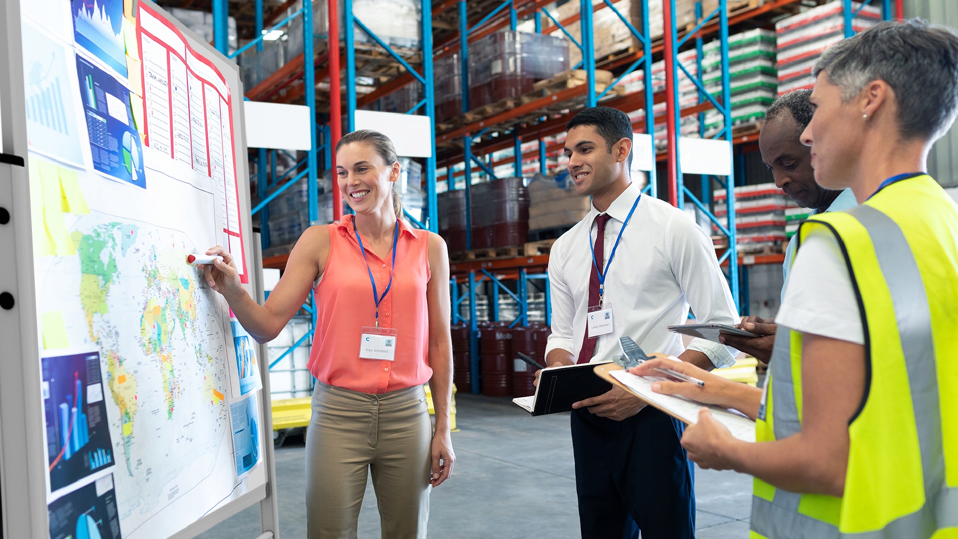 Tablica magnetyczna obrotowa jezdna 200x120 Marka Allboards