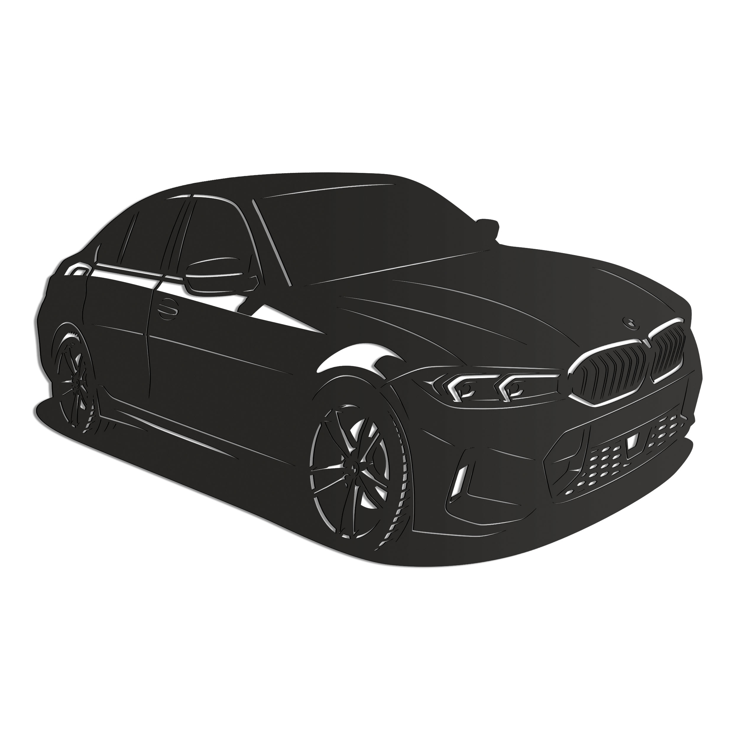 Dřevěný 3D obraz Bmw 3 Series (G20) Nástěnná Dekorace