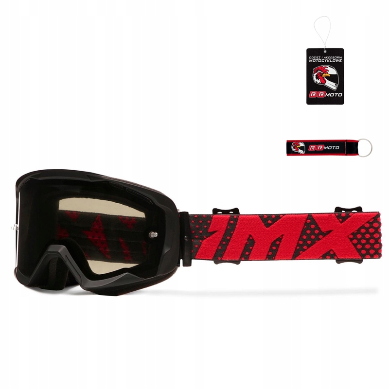 

Gogle IMX Endurance Flip Black Matt/red Gratisy