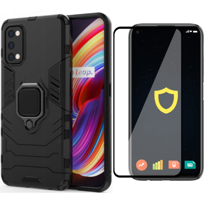 

Etui Case X-ring Pancerne Do Realme 7 Pro Szkło