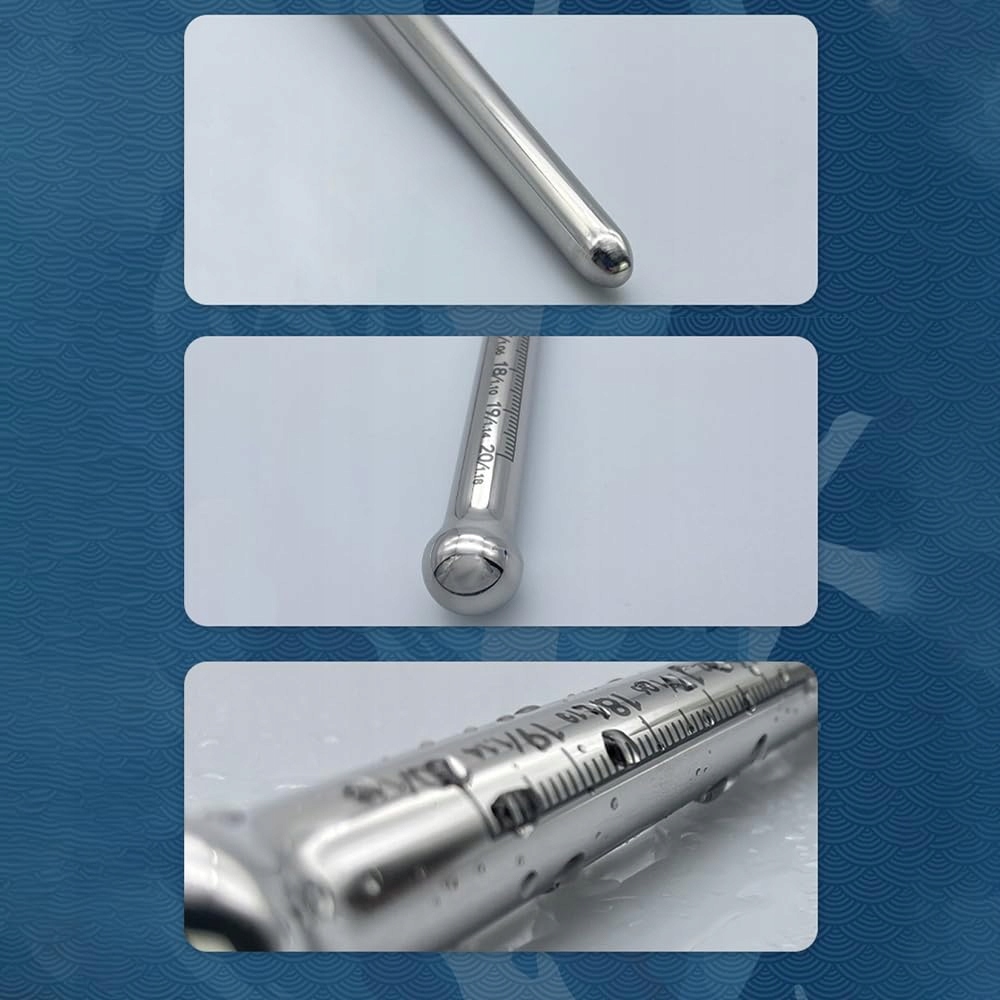 JPSCOR Metalowy Dilatator Penisa Z Miarką Uretralny Kateter — miniatura 7