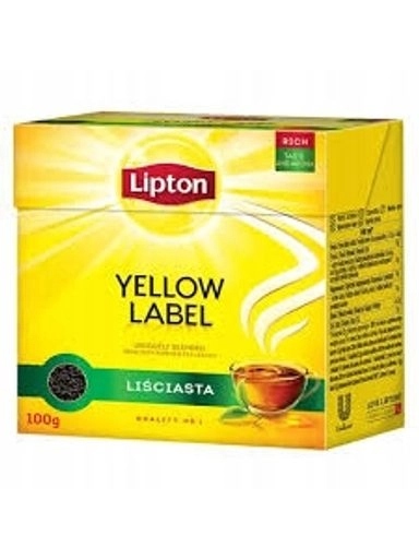 Levně 8 x Čaj Lipton Yellow Label černý listový 100 g