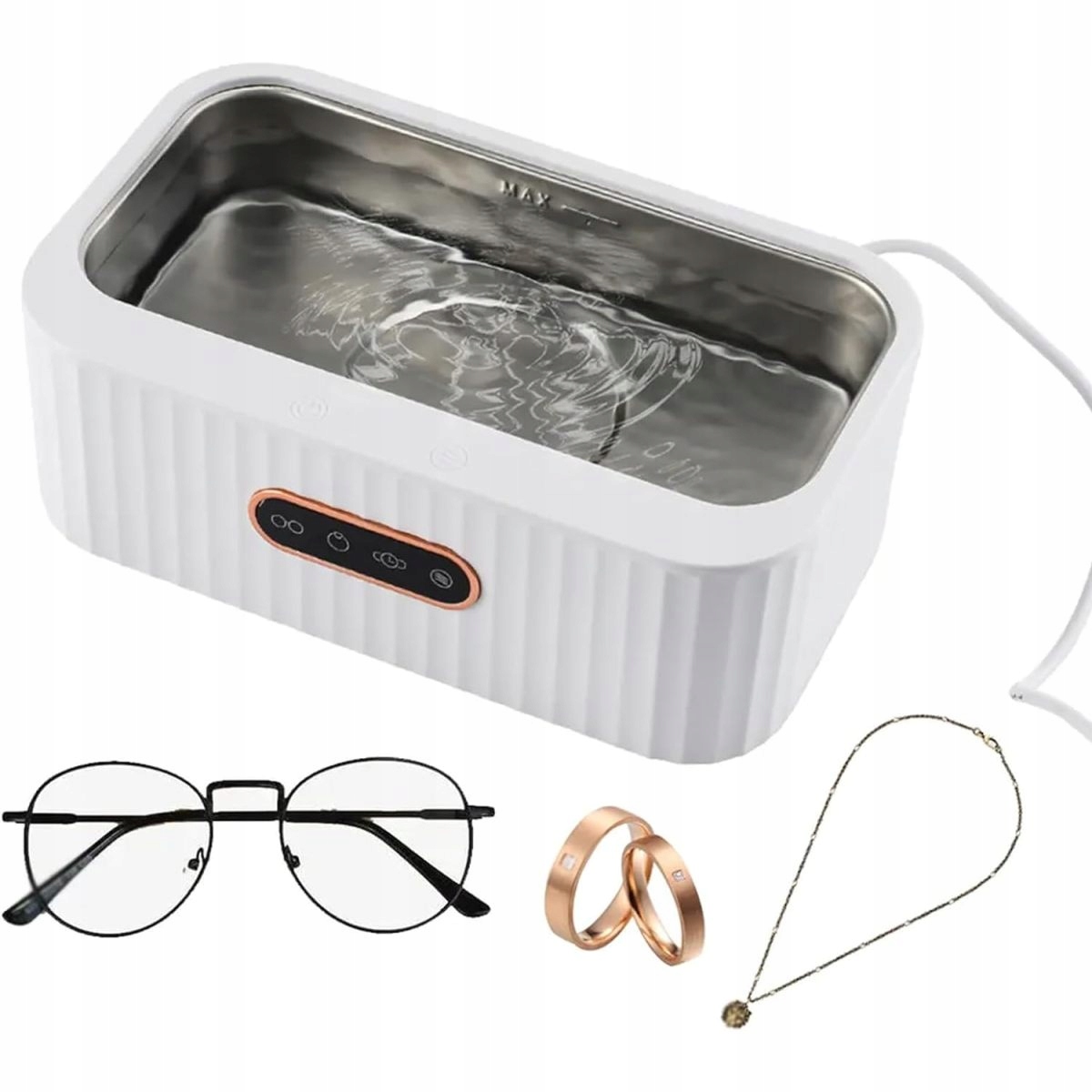 Maszyna Do Czyszczenia Myjka Ultradźwiękowa Do Okulary Zegarków 400ML 15W