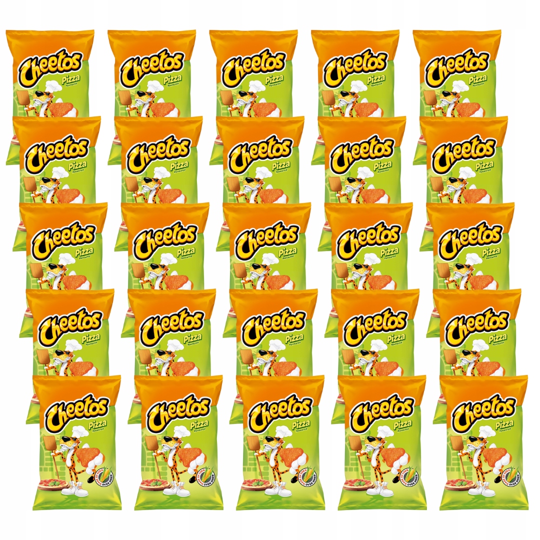 Cheetos Chrupki kukurydziane o smaku pizzy 25x 85 g