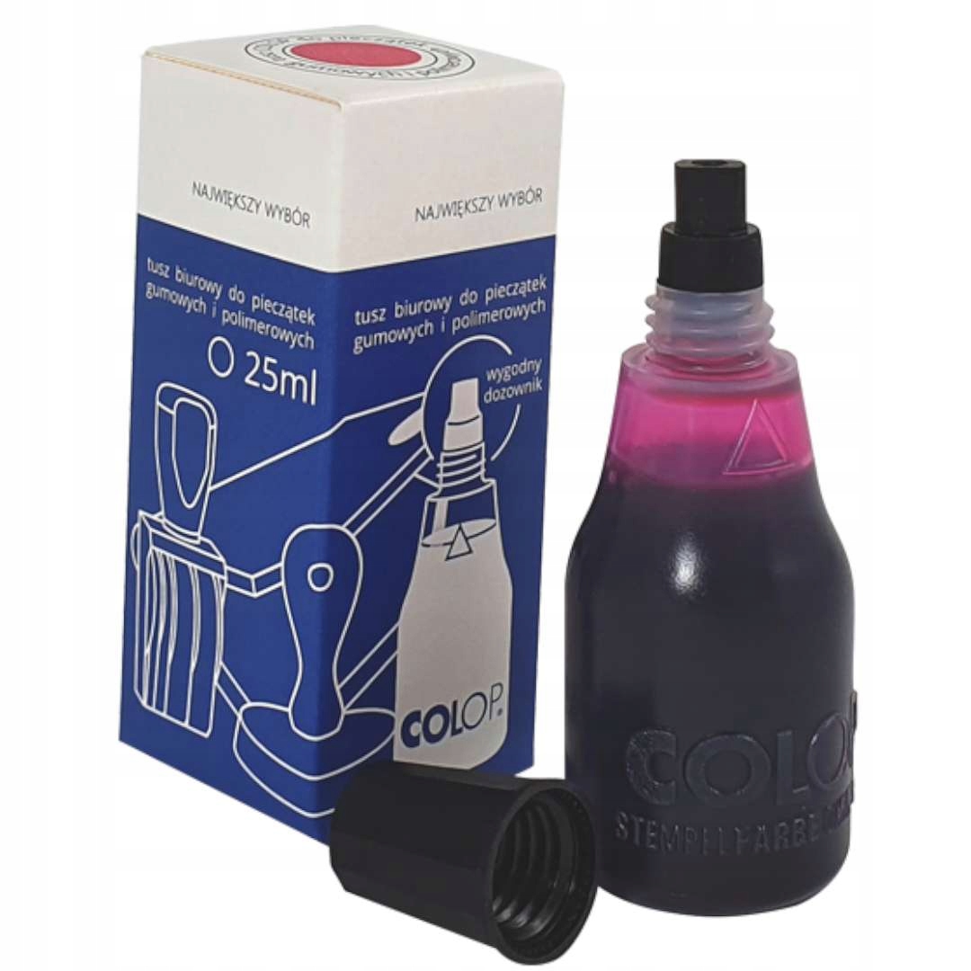 TUSZ WODNY do pieczątek COLOP MAGENTA 25 ml