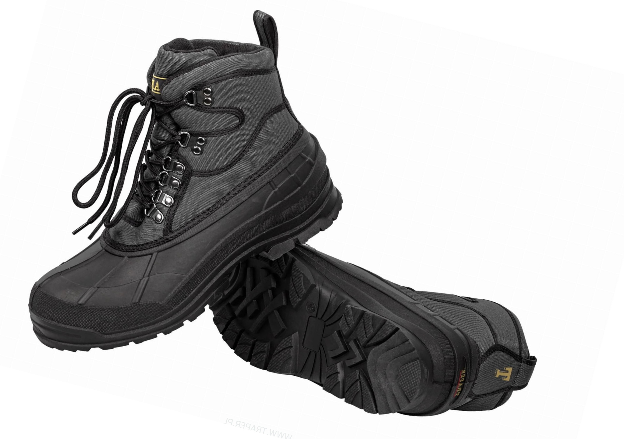 Traper Wodoodporne Ocieplane Buty Wędkarskie Black R. 45