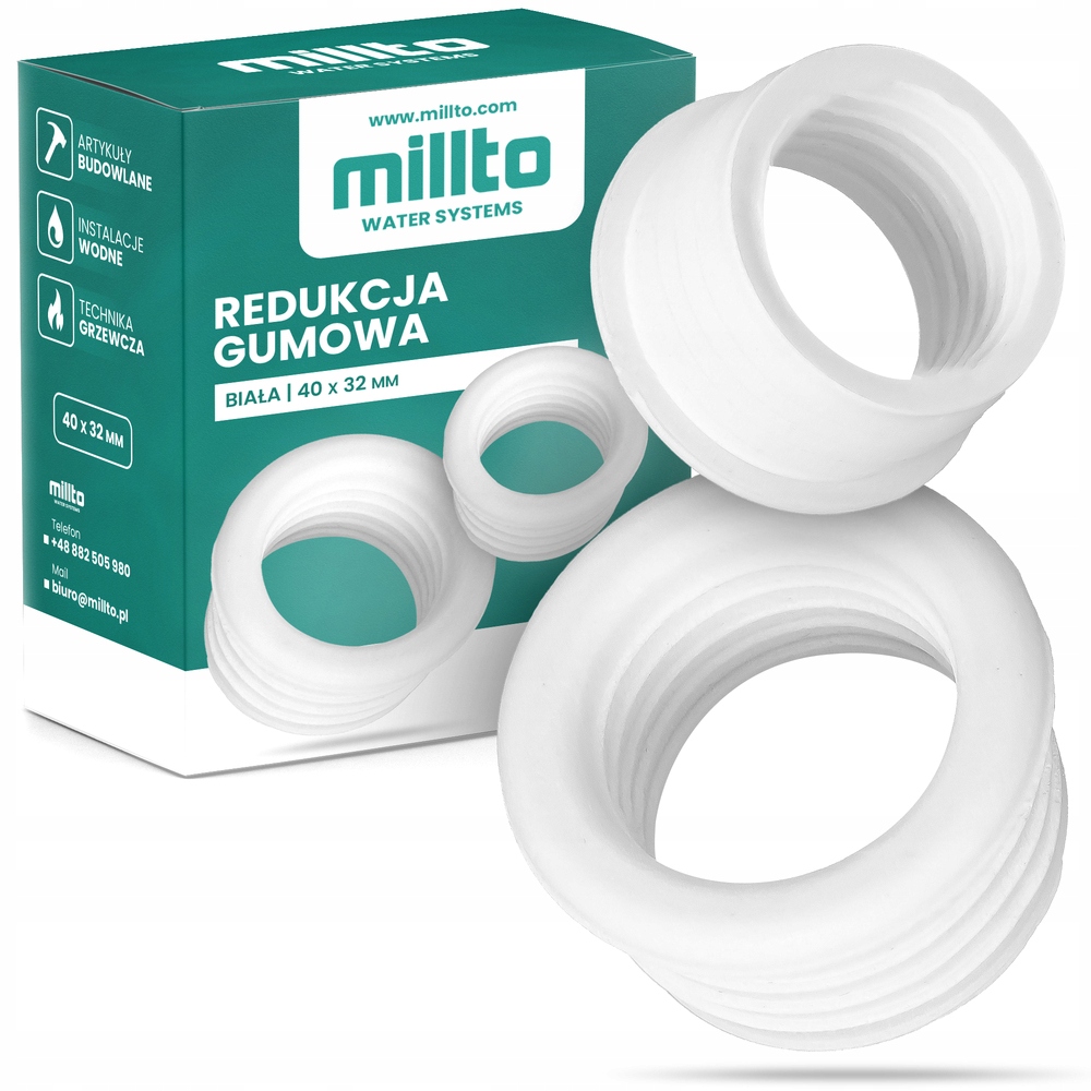 

Redukcja gumowa pralki rur instalacji 40x32 mm