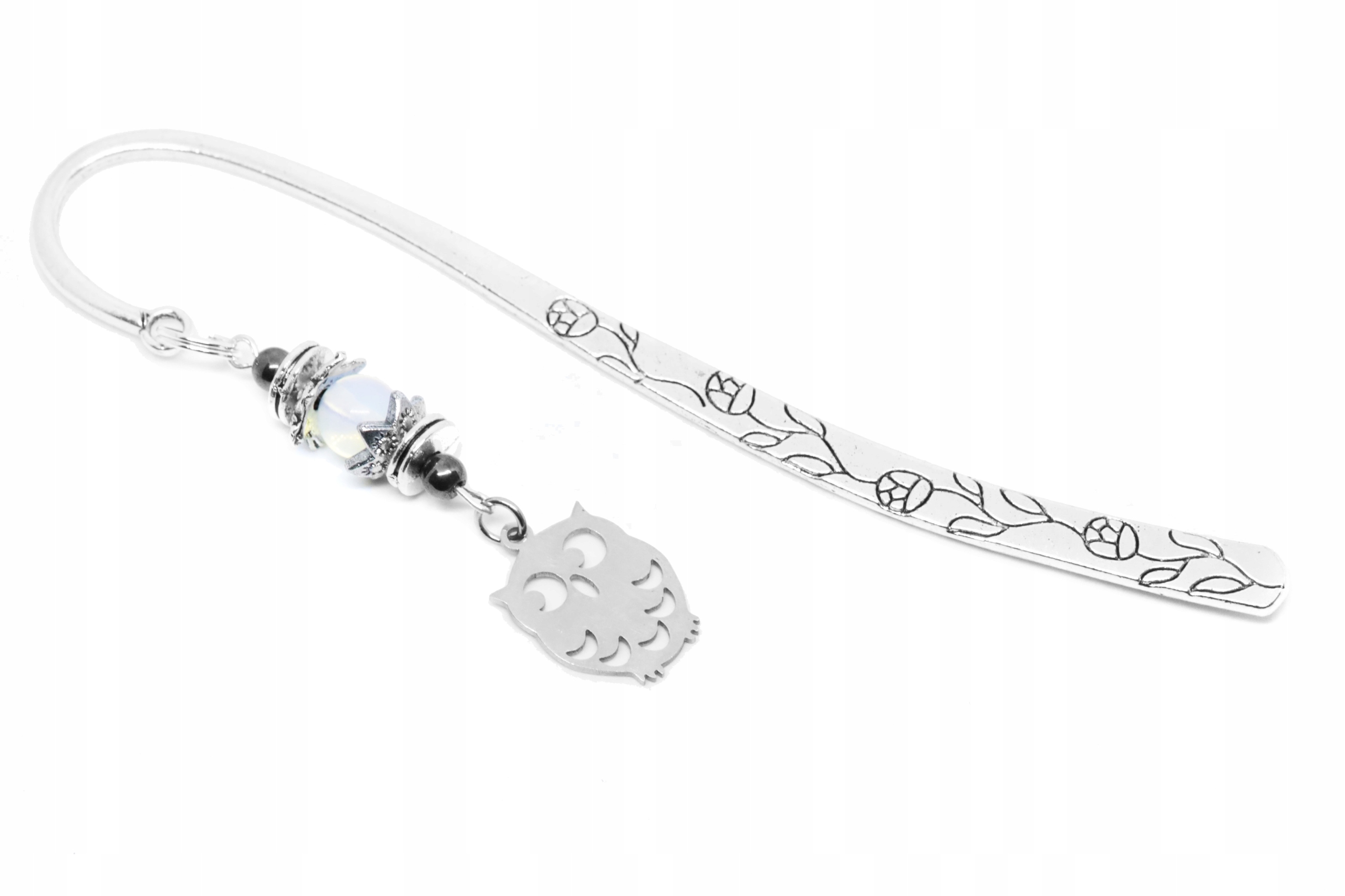 ZAKŁADKA DO KSIĄŻKI SOWA sówka OPALIT hematyt