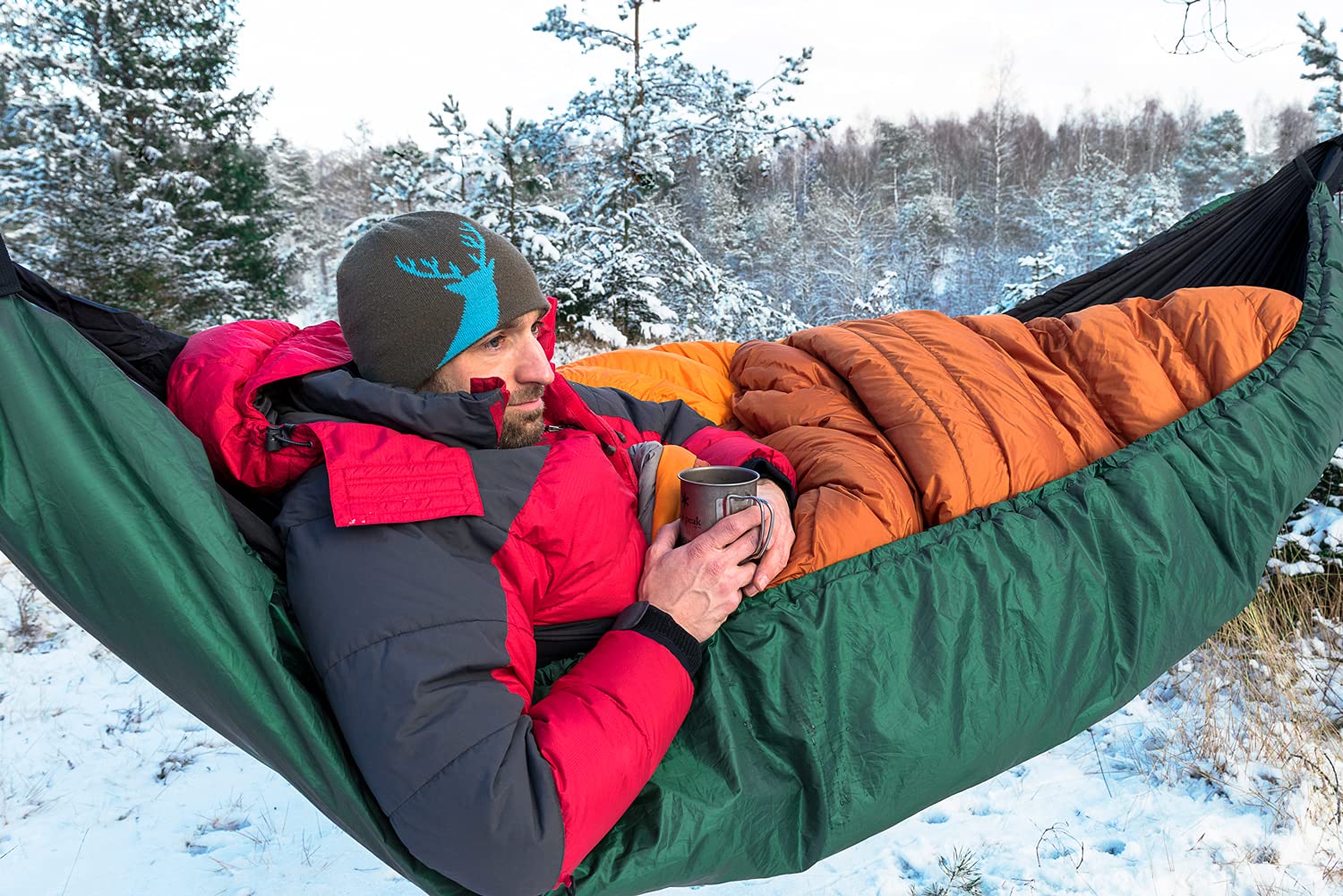 AMAZONAS Underquilt Do Hamaków Ochrona Termiczna Do -5°C Lekki i Kompaktowy — miniatura 4
