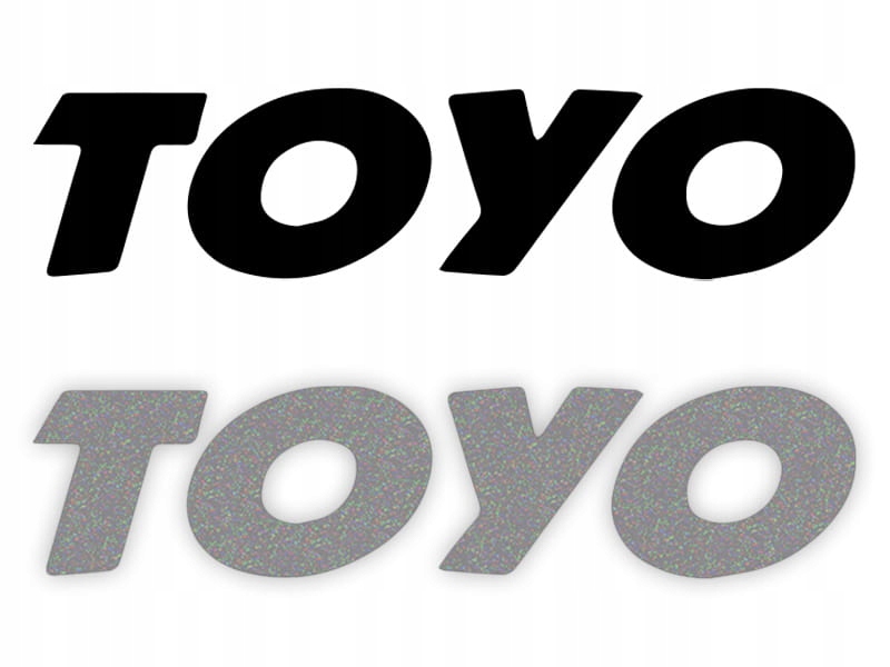 TOYO - Naklejka na samochód na auto - ODBLASKOWA