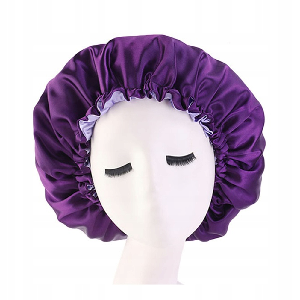 JEDWABNY CZAPKA DO ŚPIENIA JEDWABNA BONNETKA PODWÓJNA Marka bez marki