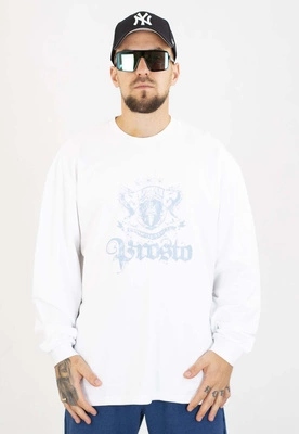 Tričko s dlouhým rukávem Prosto Crest bílé
