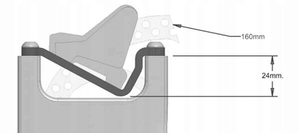 Adapter hamulca tarczowego ZRACE, Post Mount > Flat Mount do tarcz 160 mm Rodzaj do hamulca tarczowego