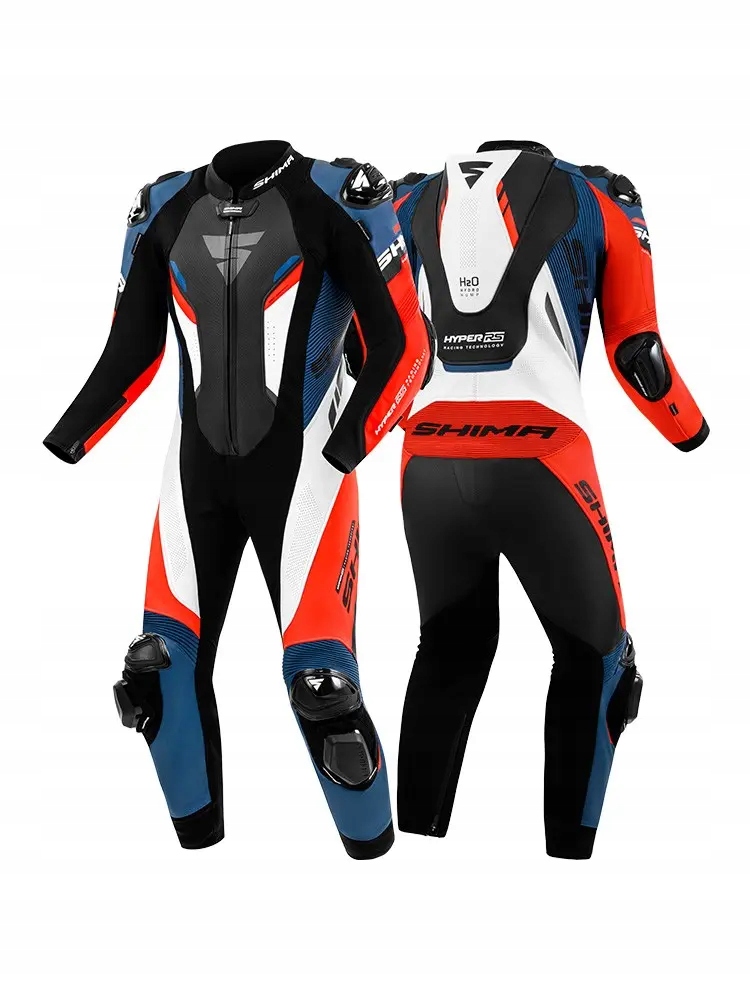 Jednodielny kožený motocyklový overal Shima Hyper-rs Men Red 54
