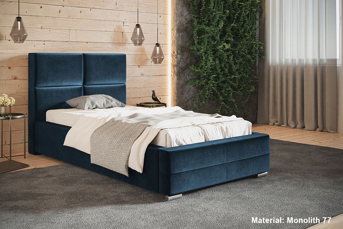 Łóżko tapicerowane LUX 3 90x200 Stelaż + pojemnik Marka Goodnight