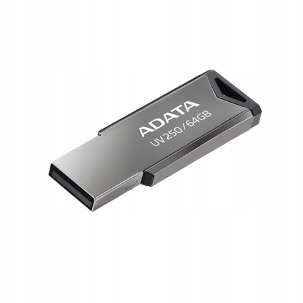 Adata Pamięć Usb UV250 64 Gb Usb 2.0 Srebrny