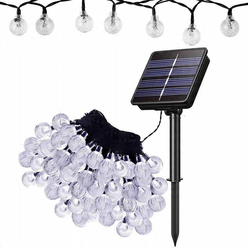 

Lampki Ogrodowe Solarne Girlanda 100LED, 12m Zimne