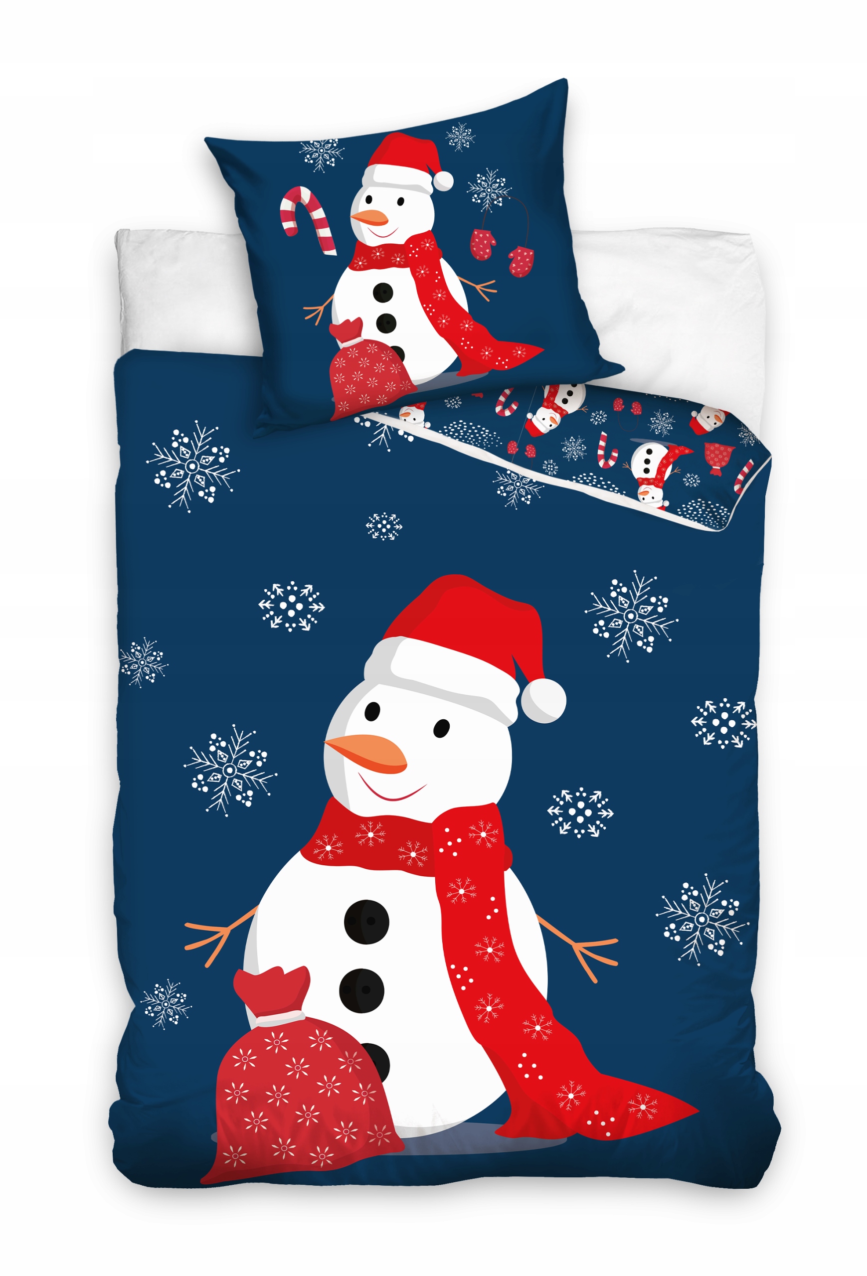 

Pościel Świąteczna Bałwanek 160x200 100% Bawełna