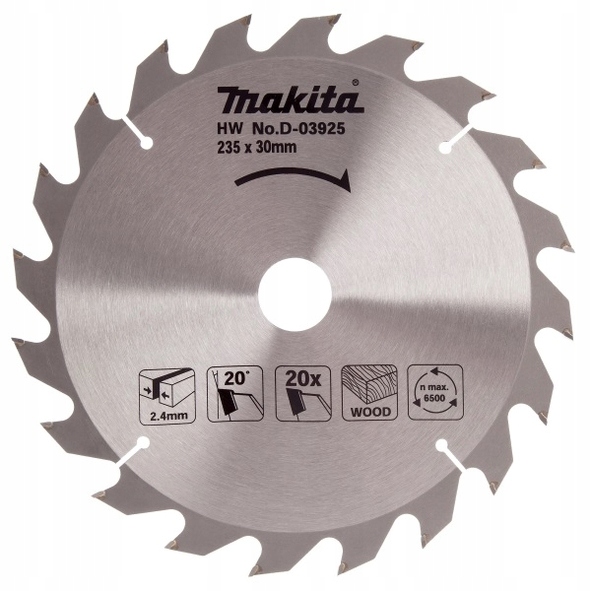 

Makita Tarcza Hm Do Drewna 235 X 30 20Z D-03925