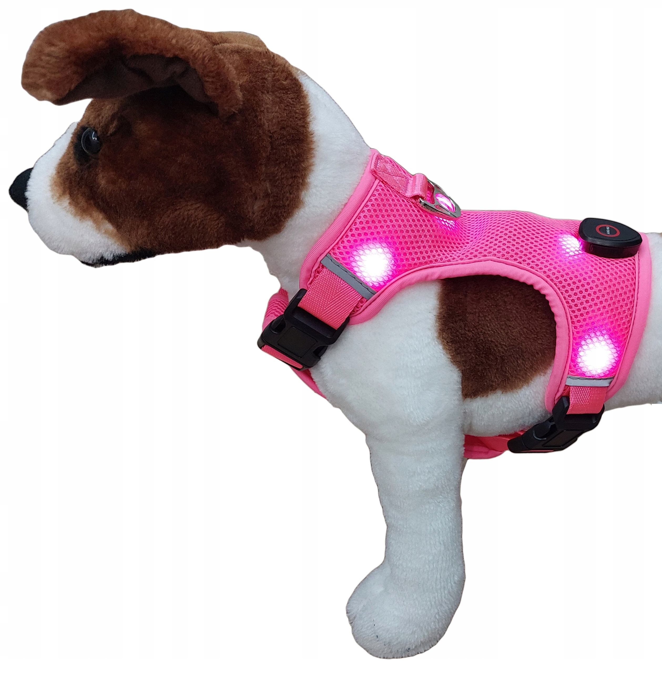 Levně Svítící Obojky Pro Psa, Beztlakové, Růžové, Lehké, Pro Velké Psy