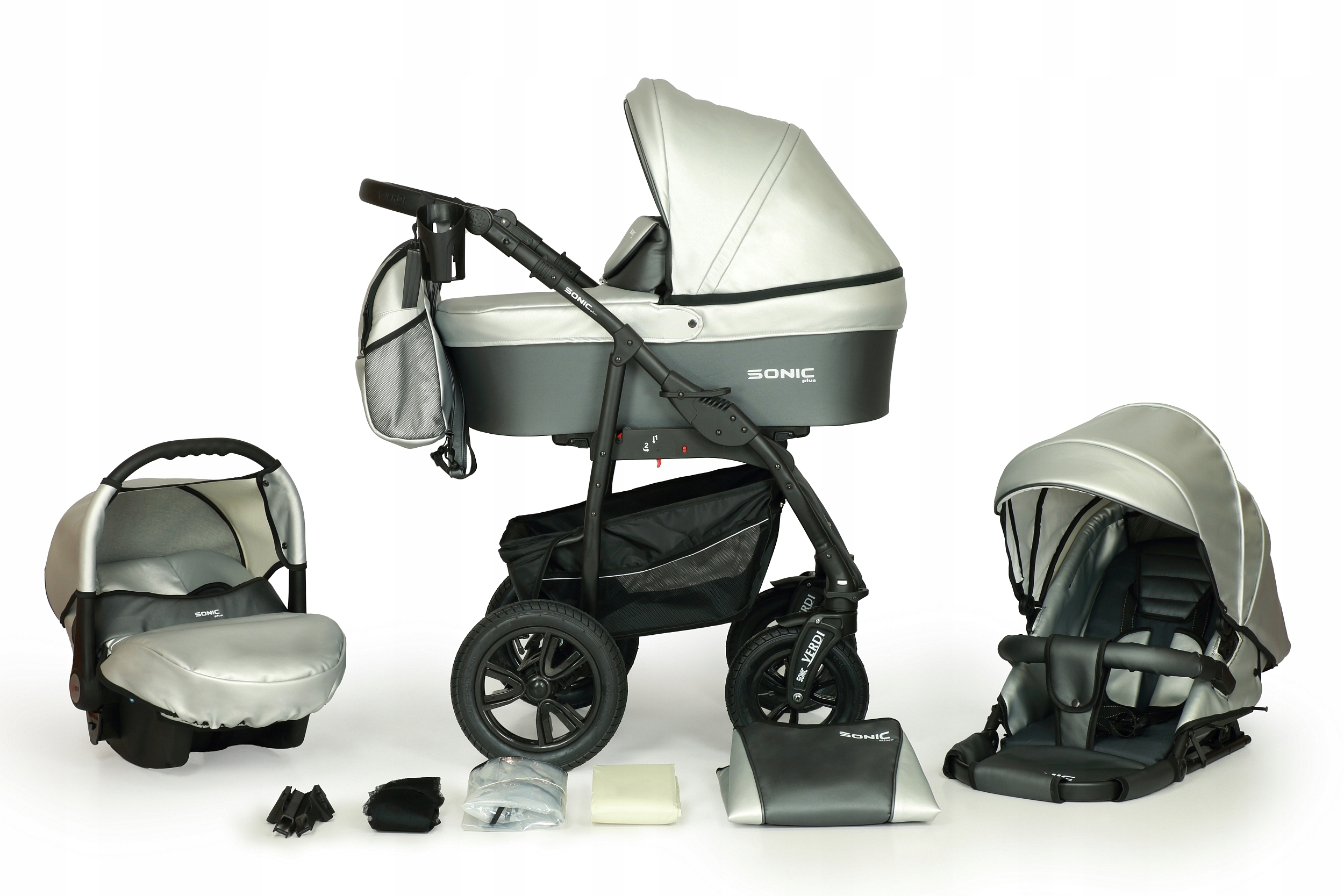 WÓZEK DZIECIĘCY VERDI SONIC PLUS PRO 3W1