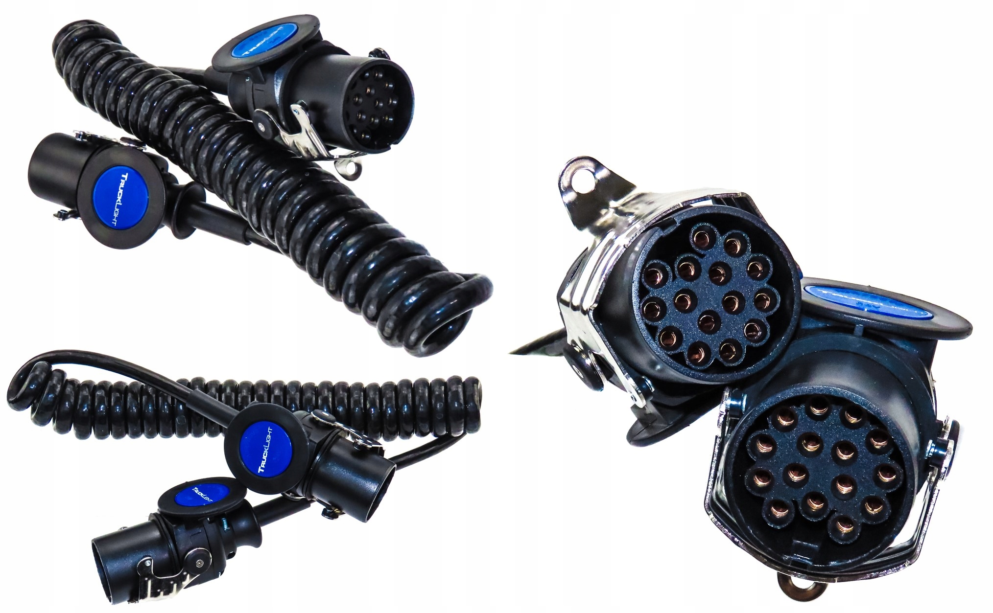 Špirálový Kábel Prívesu Návesu, Zástrčka 15 Pin