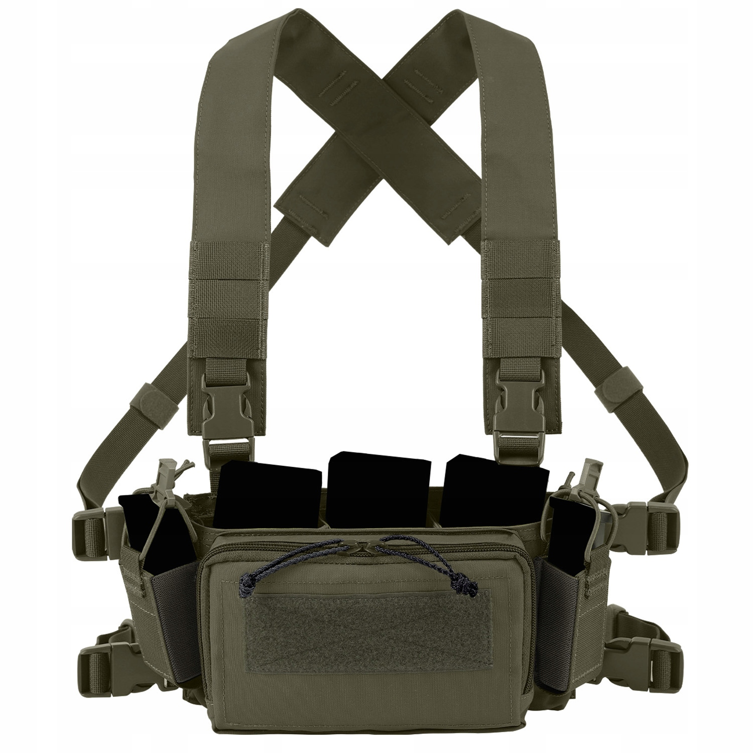 Votagoo Zielona Taktyczna Kamizelka Chest Rig Molle z Ładownicami