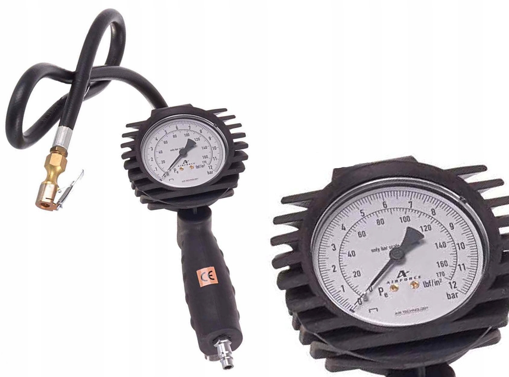 Pistole Na Pumpování Kol S Manometrem 0-12 Bar Dílna Auto Tlak