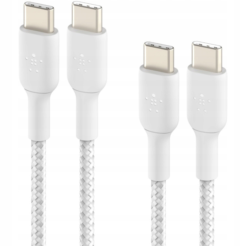 Kabel Usb-c Usb-c, Belkin Boost 2-Pack, 1m, solidny mocny oplot, 2 sztuki