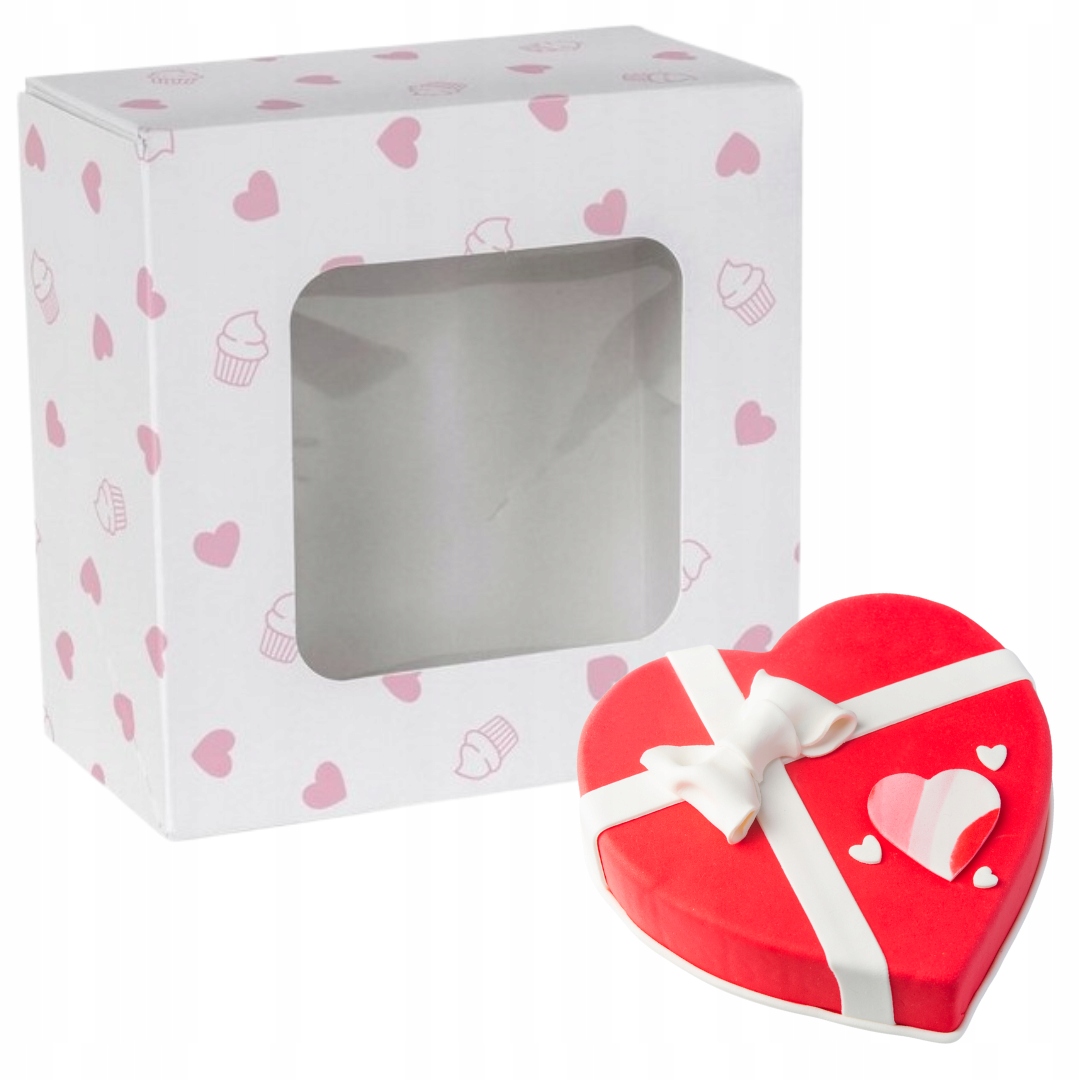 Pudełko na ciasta - BENTO cake - 13x13x7cm, 20 szt (do dalszej odsprzedaży)