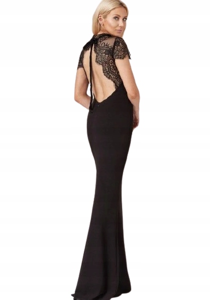 

129* Goddiva Sukienka Damska Maxi Czarna 36 S