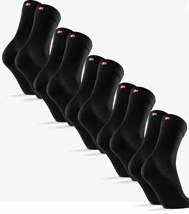 Danish Endurance Wełniane Merino 41% 5 Par 43-47 czarne