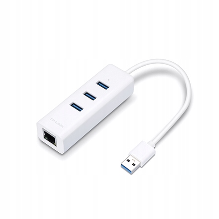 Tp-link 3-portový rozbočovač Usb 3.0 a karta Gigabit Ethernet 2 v 1 ada