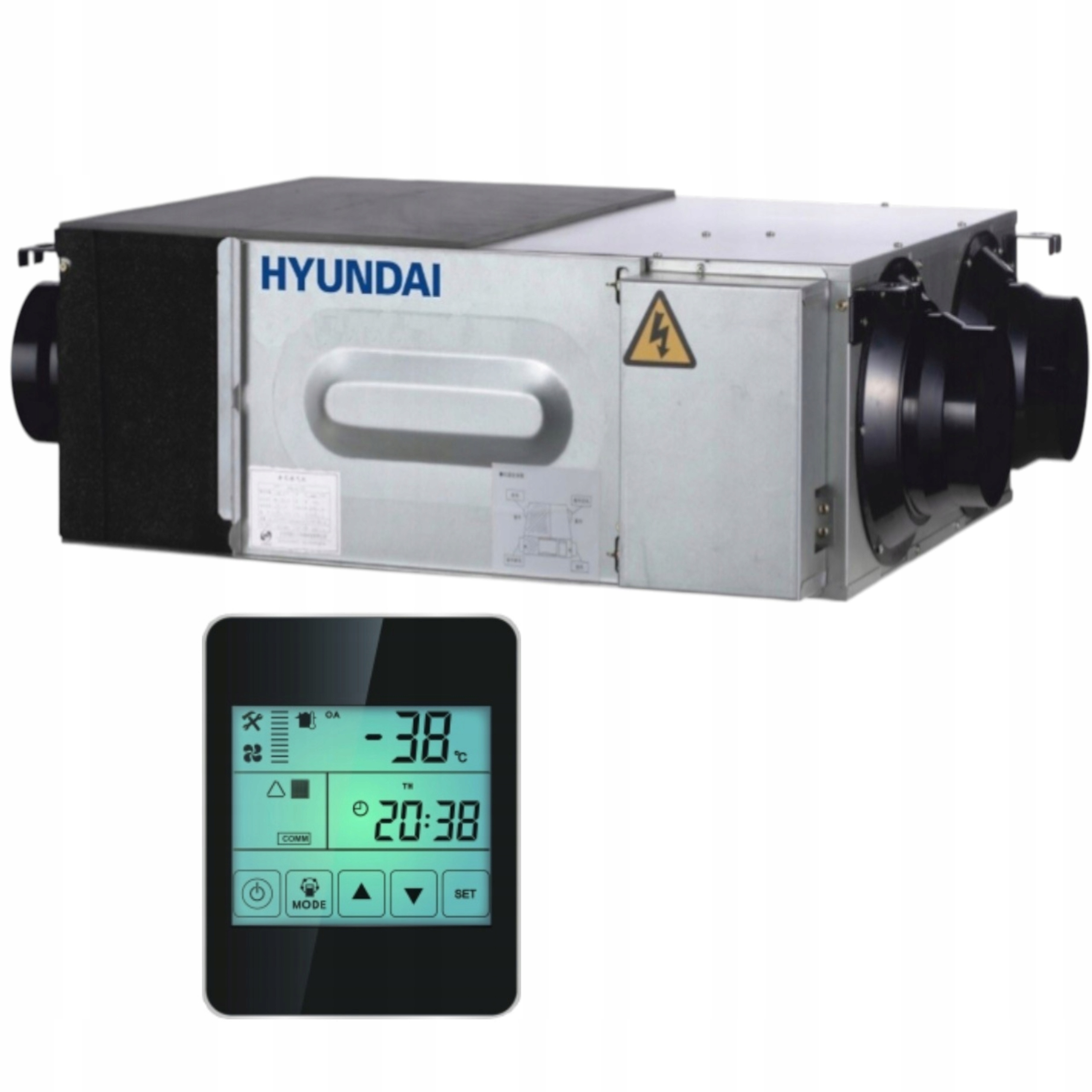 Rekuperator przeciwprądowy centrala wentylacyjna Hyundai Hrs-pro 650 m3/h
