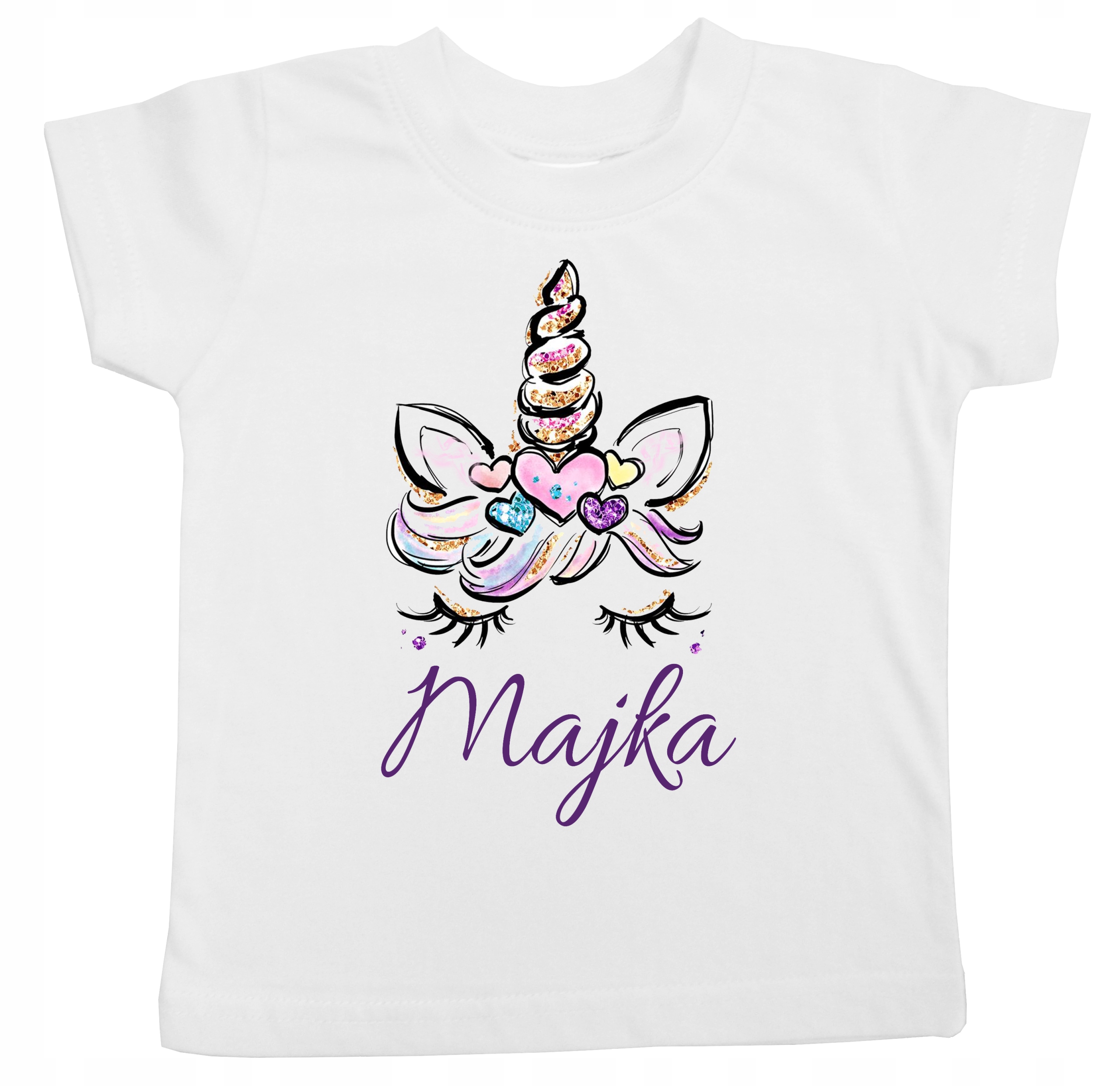 

Koszulka dziecięca jednorożec imię rozmiar 116